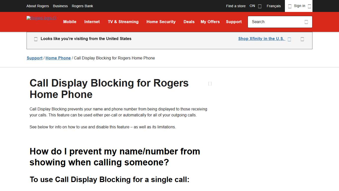 How to use Call Display Blocking for Home Phone - Rogers